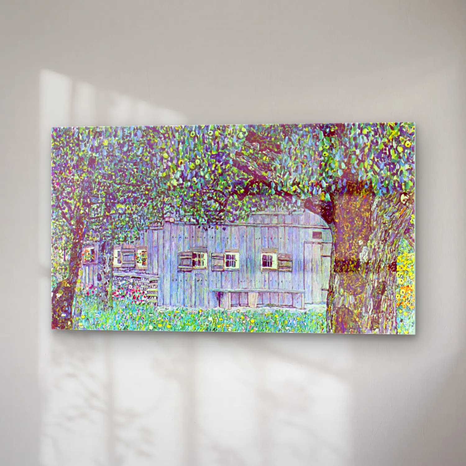 Gustav Klimt – Farmhouse in Upper Austria cam tablo — sağ açıdan görünüm