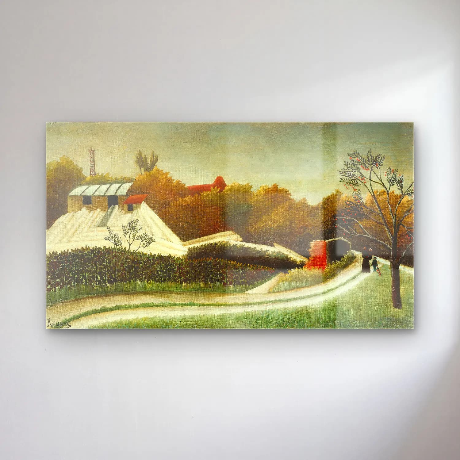 Yağlı Boya Kır Evi No. 50 cam tablo — Yağlı Boya Kır Evi No. 50 — yağlı boya kır evi
