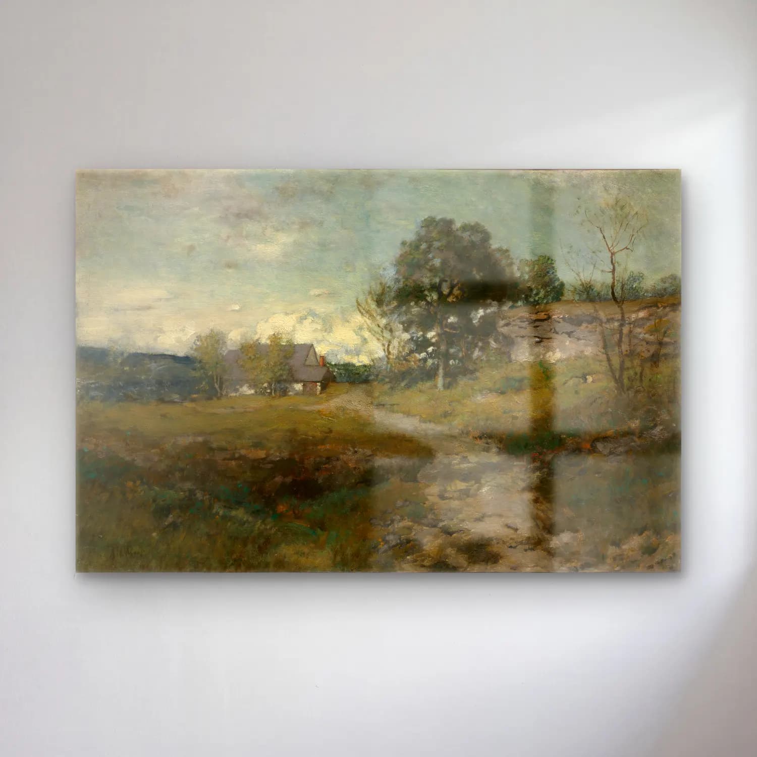 Empresyonist Kır Evi No. 28 cam tablo — Empresyonist Kır Evi No. 28 — empresyonist kır evi