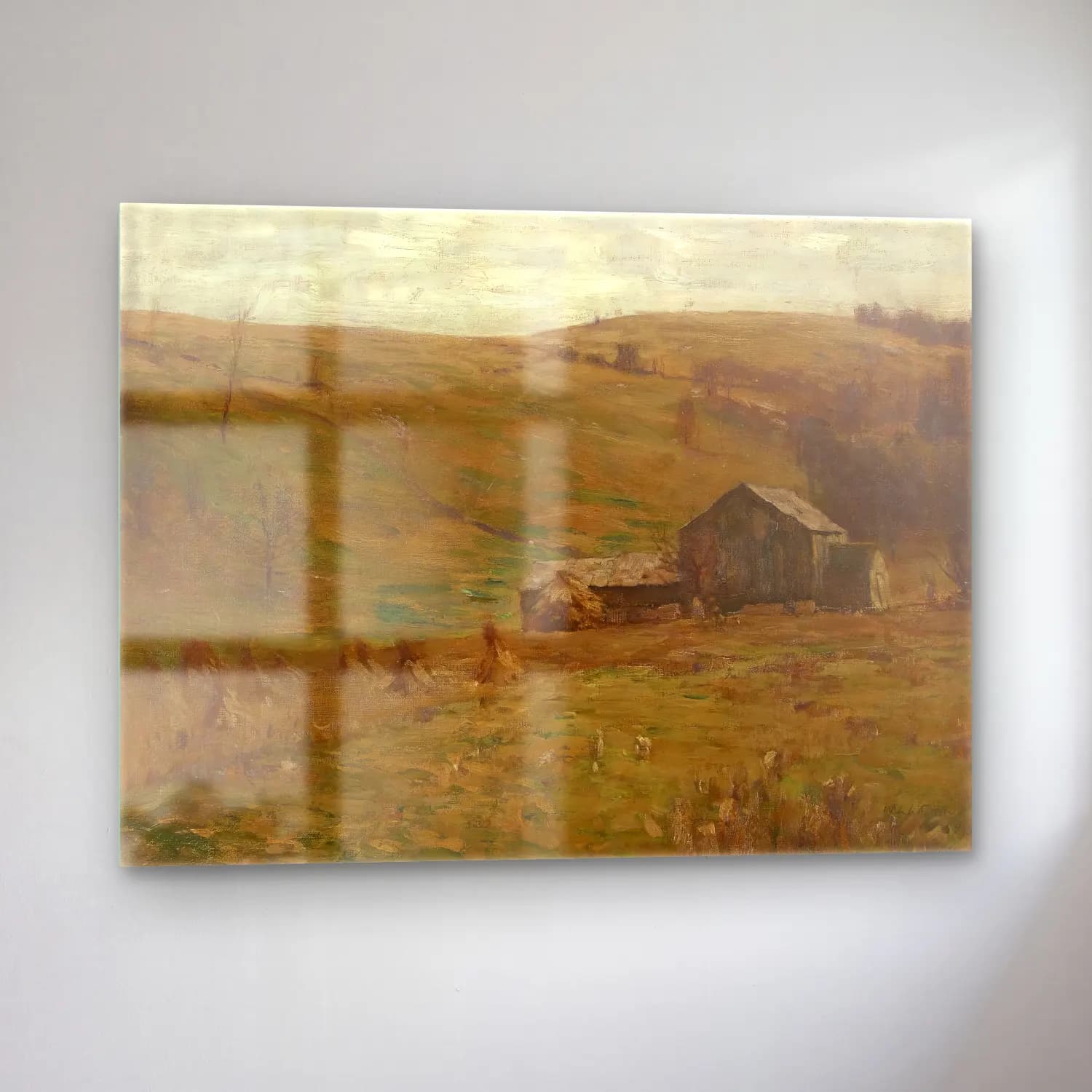 Empresyonist Kır Evi No. 30 cam tablo — sol açıdan görünüm