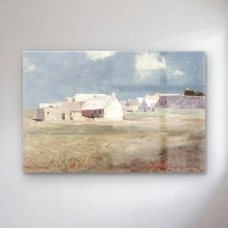 Empresyonist Kır Evi No. 52 cam tablo — Empresyonist Kır Evi No. 52 — empresyonist kır evi