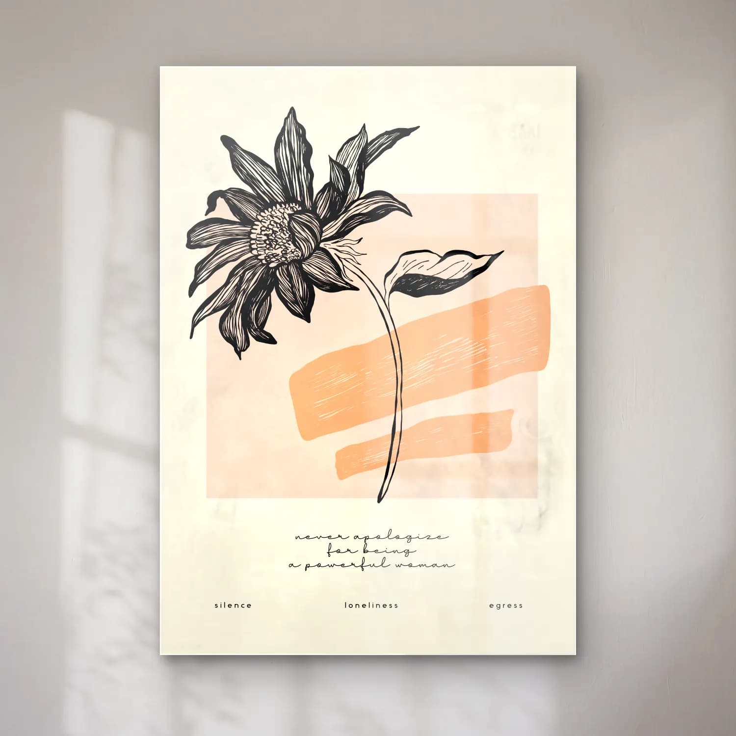 Botanik İllüstrasyon Çiçek Deseni No. 17 cam tablo — Botanik İllüstrasyon Çiçek Deseni No. 17 — botanik i̇llüstrasyon çiçek deseni