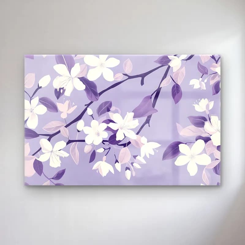 Pastel Manolya – Mor Tonlar cam tablo — Pastel Manolya – Mor Tonlar — pastel manolya