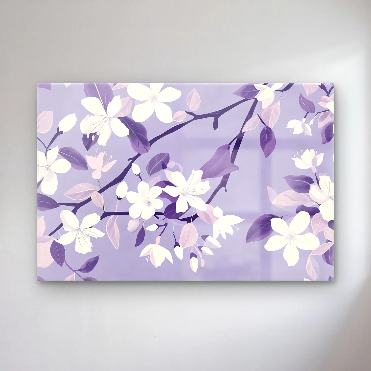 Pastel Manolya – Mor Tonlar cam tablo — Pastel Manolya – Mor Tonlar — pastel manolya
