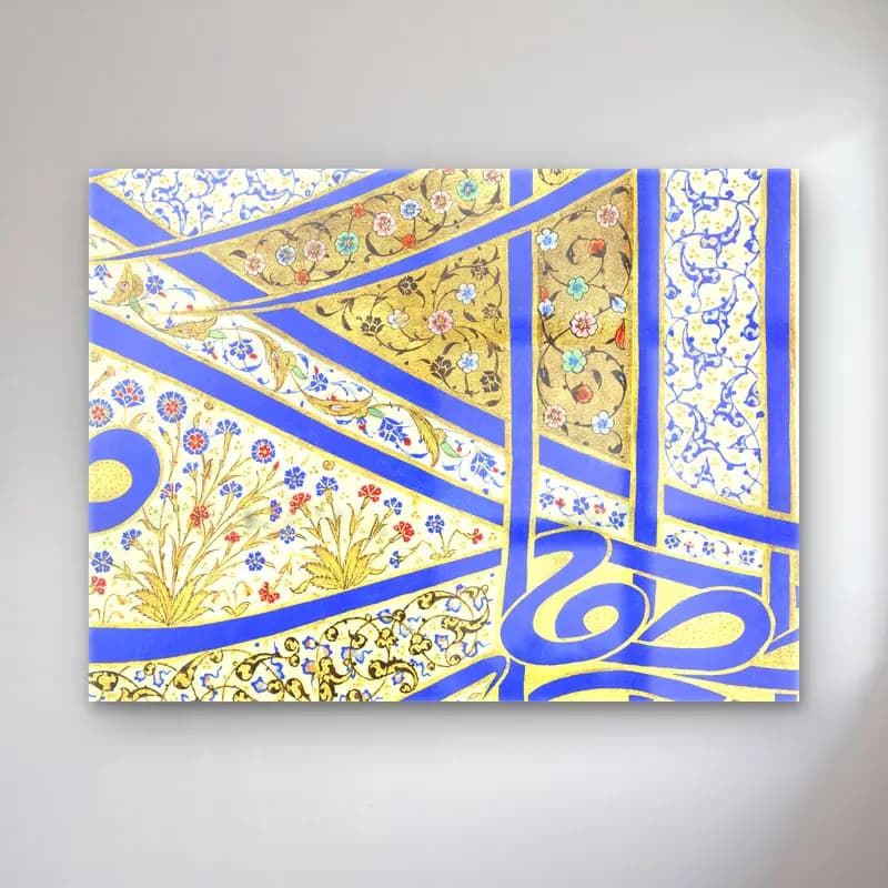 Maksimalist Çiçek Deseni No. 9 cam tablo — Maksimalist Çiçek Deseni No. 9 — maksimalist çiçek deseni