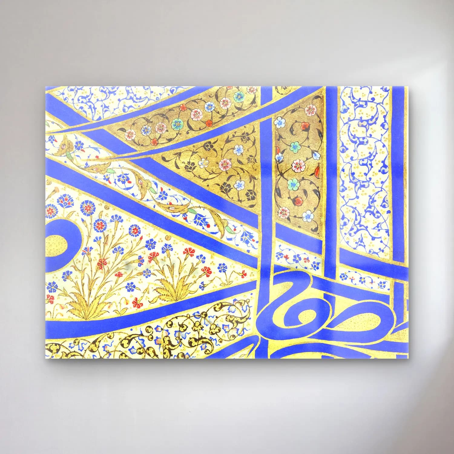 Maksimalist Çiçek Deseni No. 9 cam tablo — Maksimalist Çiçek Deseni No. 9 — maksimalist çiçek deseni