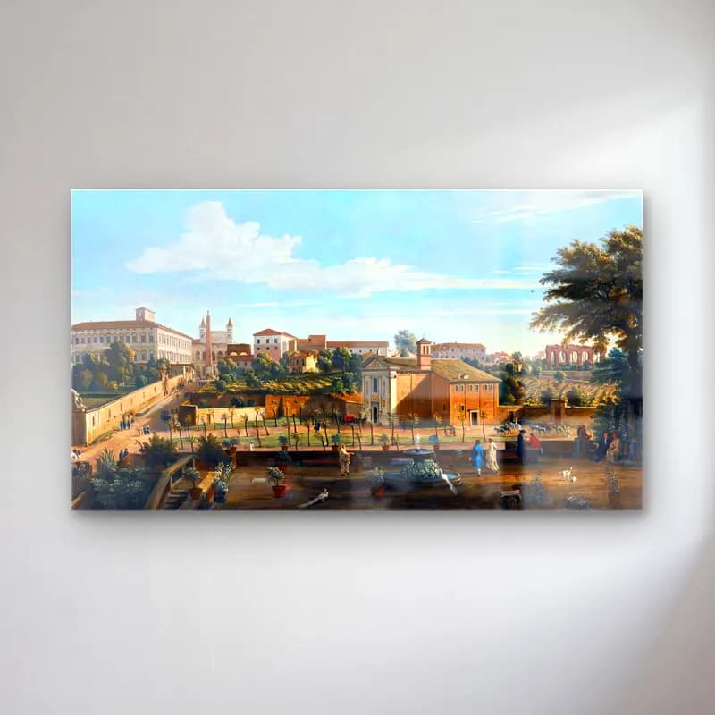 Caspar Andriaans van Wittel – View of Rome cam tablo — Caspar Andriaans van Wittel – View of Rome — suluboya roma