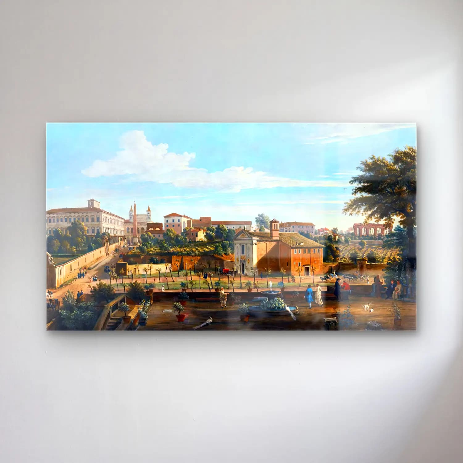 Caspar Andriaans van Wittel – View of Rome cam tablo — Caspar Andriaans van Wittel – View of Rome — suluboya roma