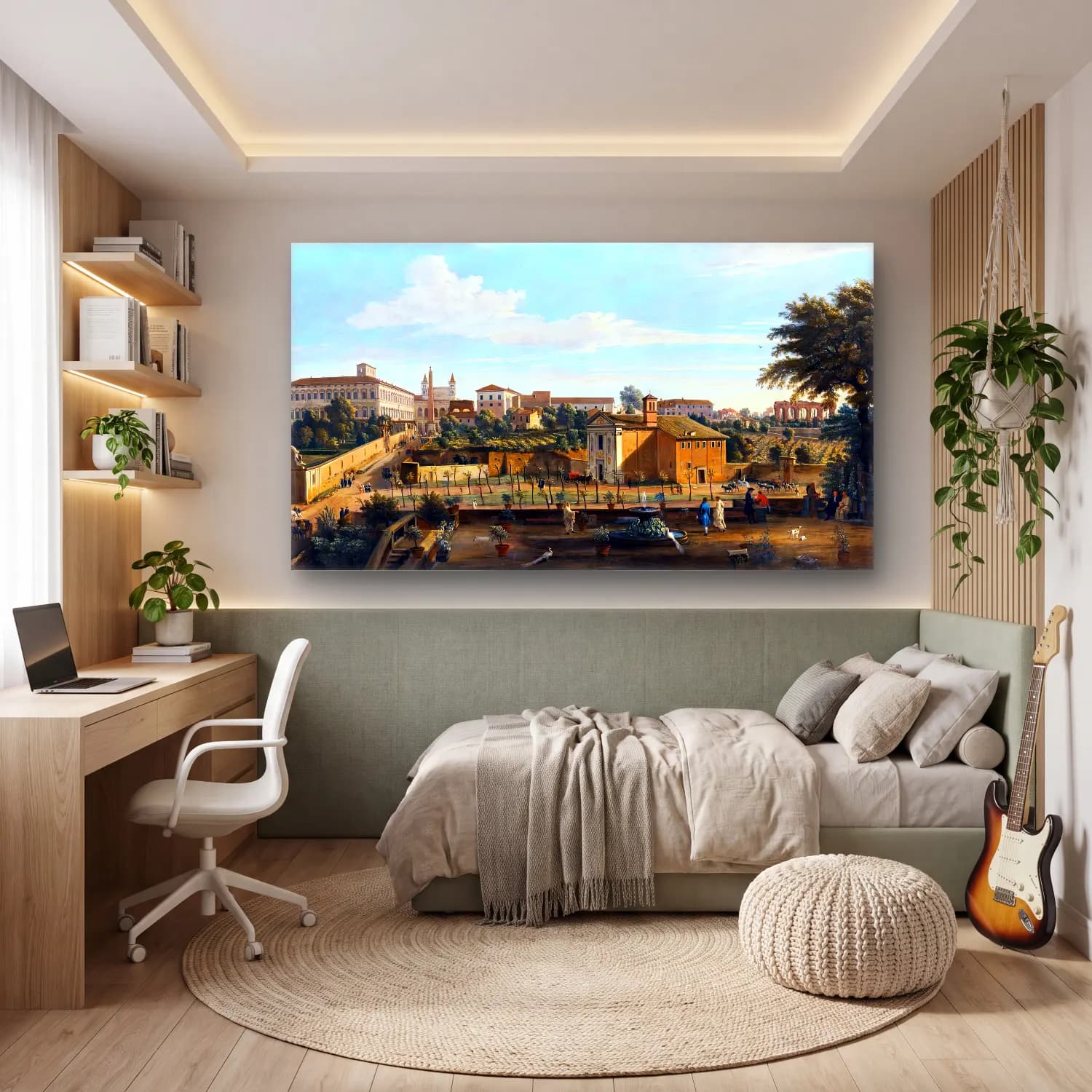 Caspar Andriaans van Wittel – View of Rome cam tablo — genç odasında