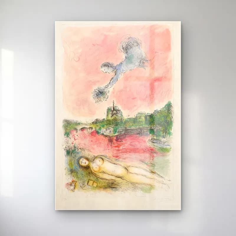 Pastel Mitolojik Sahne No. 6 cam tablo — Pastel Mitolojik Sahne No. 6 — pastel mitolojik sahne
