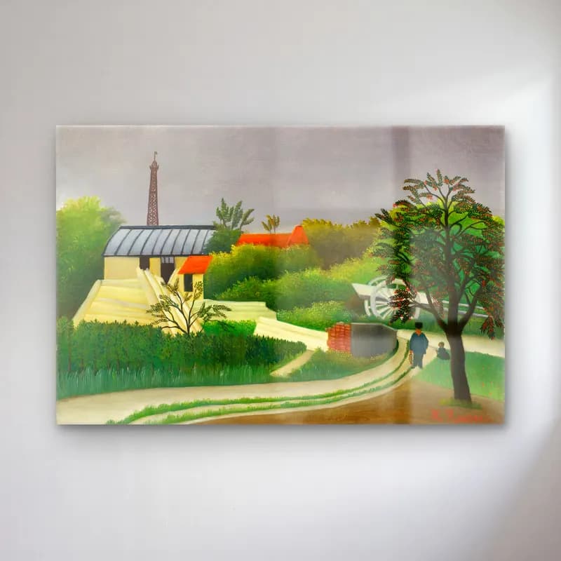 Yağlı Boya Kır Evi No. 51 cam tablo — Yağlı Boya Kır Evi No. 51 — yağlı boya kır evi