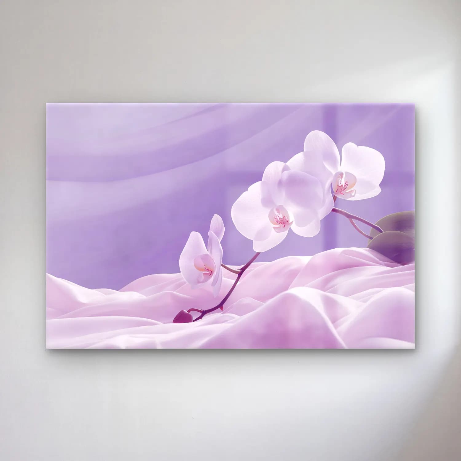 Pastel Orkideler – Mor Tonlar cam tablo — Pastel Orkideler – Mor Tonlar — pastel orkideler