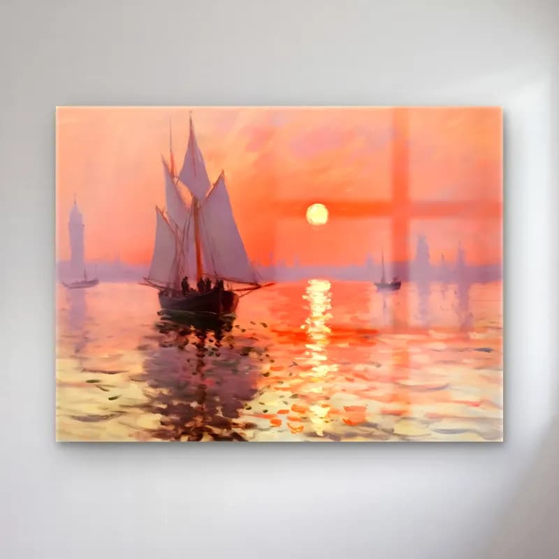 Empresyonist Yelkenliler No. 2 cam tablo — Empresyonist Yelkenliler No. 2 — empresyonist yelkenliler