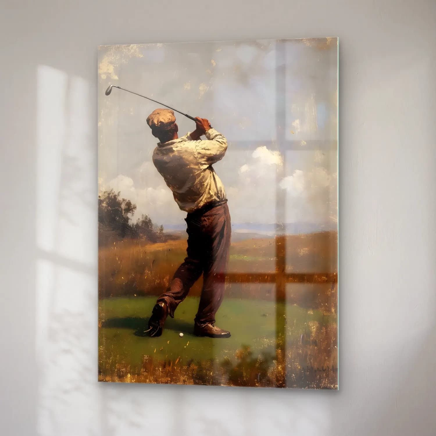 Empresyonist Golf cam tablo — sağ açıdan görünüm