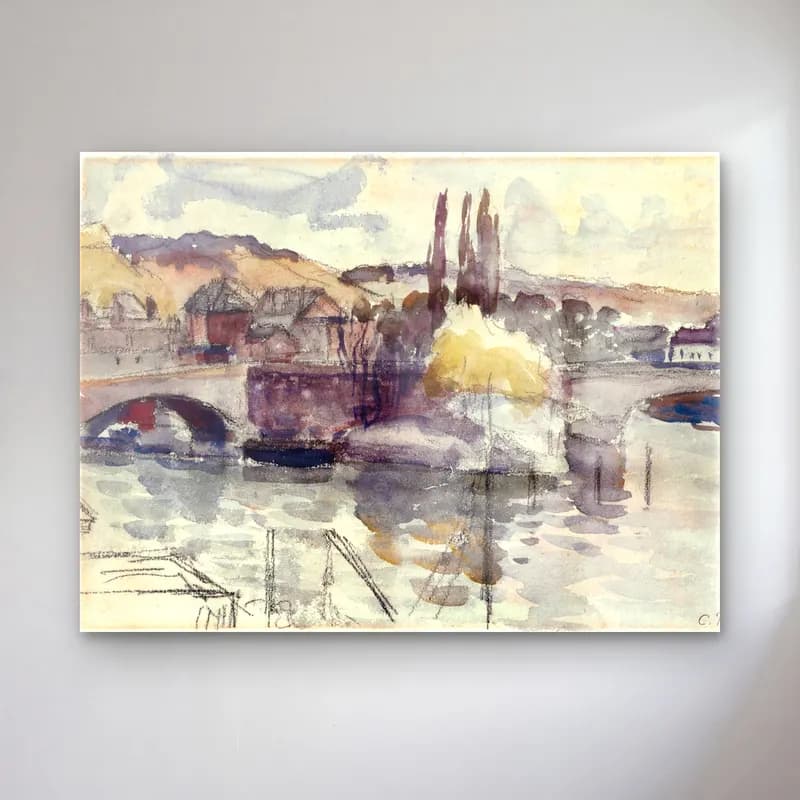 Suluboya Liman ve Tekneler No. 18 cam tablo — Suluboya Liman ve Tekneler No. 18 — suluboya liman ve tekneler