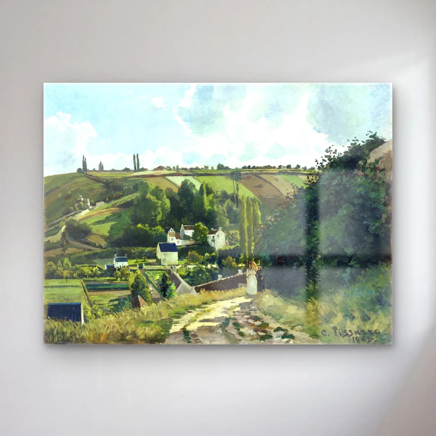 Empresyonist Kır Evi No. 18 cam tablo — Empresyonist Kır Evi No. 18 — empresyonist kır evi