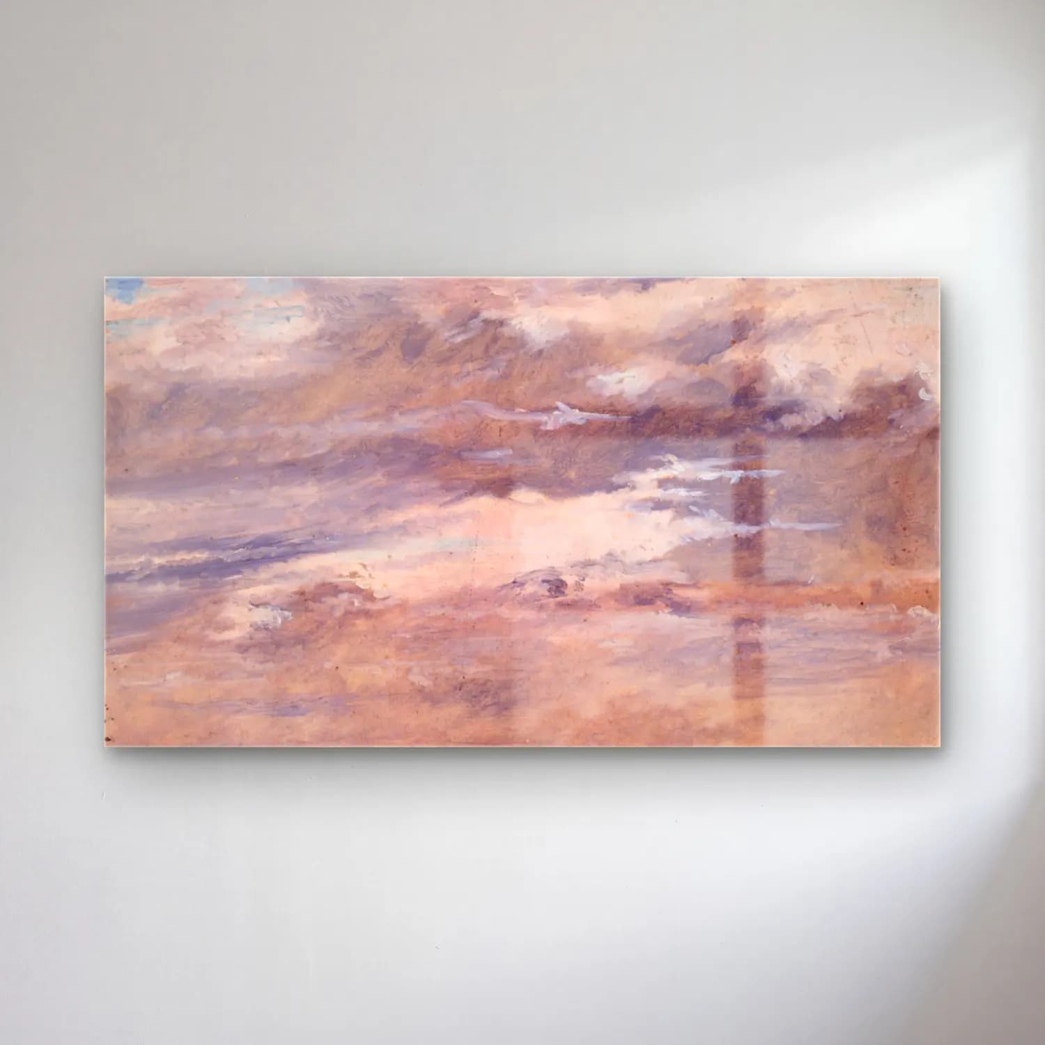 Christen Købke – Study of Clouds cam tablo — Christen Købke – Study of Clouds — empresyonist bulutlu gökyüzü