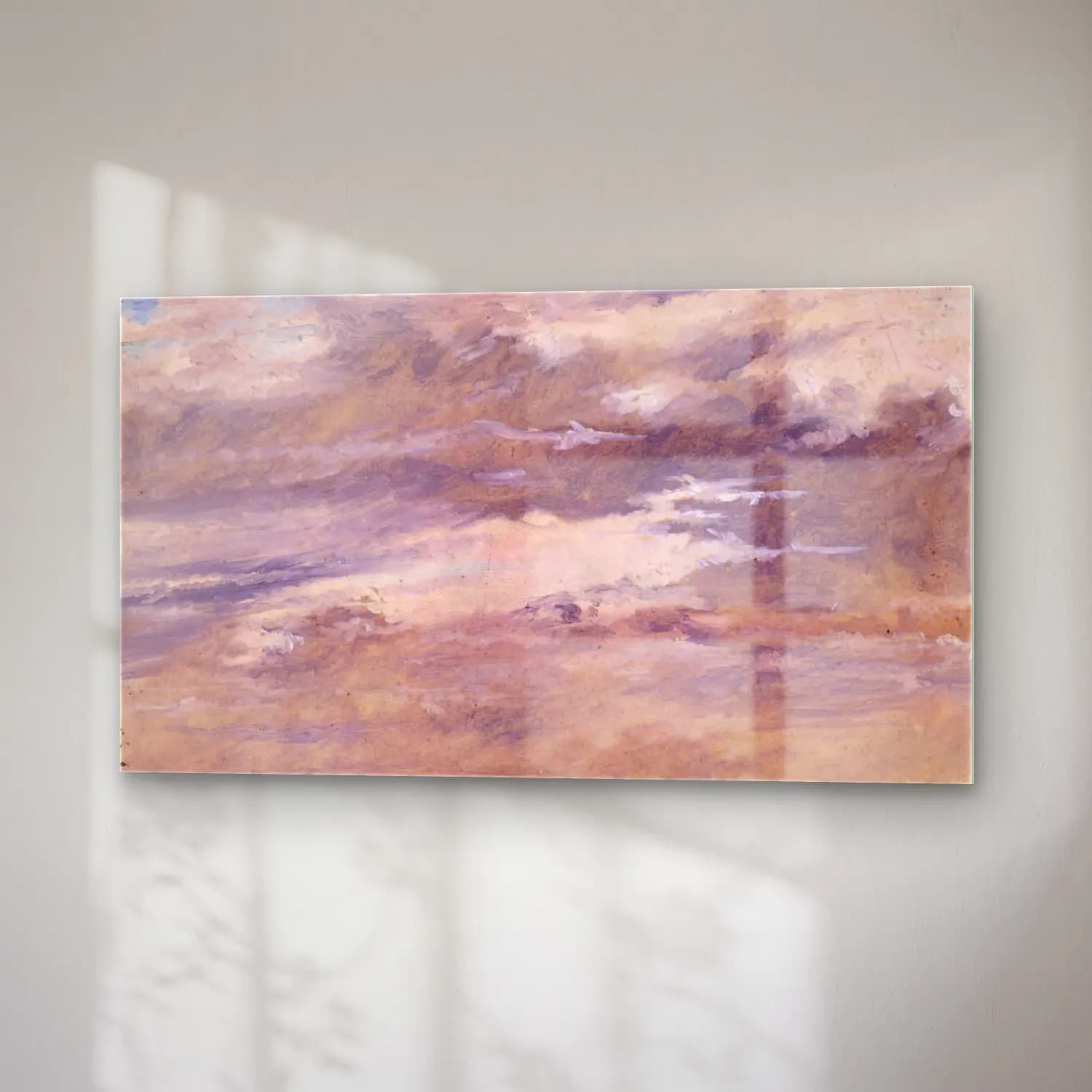 Christen Købke – Study of Clouds cam tablo — sağ açıdan görünüm