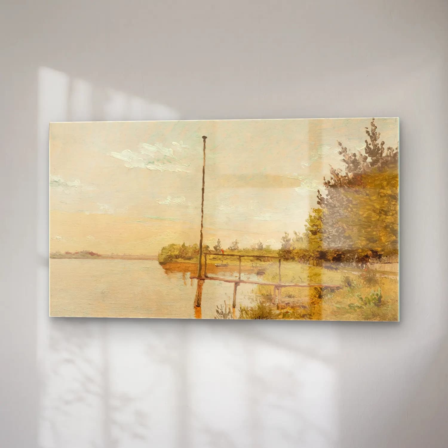 Christen Købke – View from Dossering at Sortedamssøen towards Nørrebro cam tablo — sağ açıdan görünüm