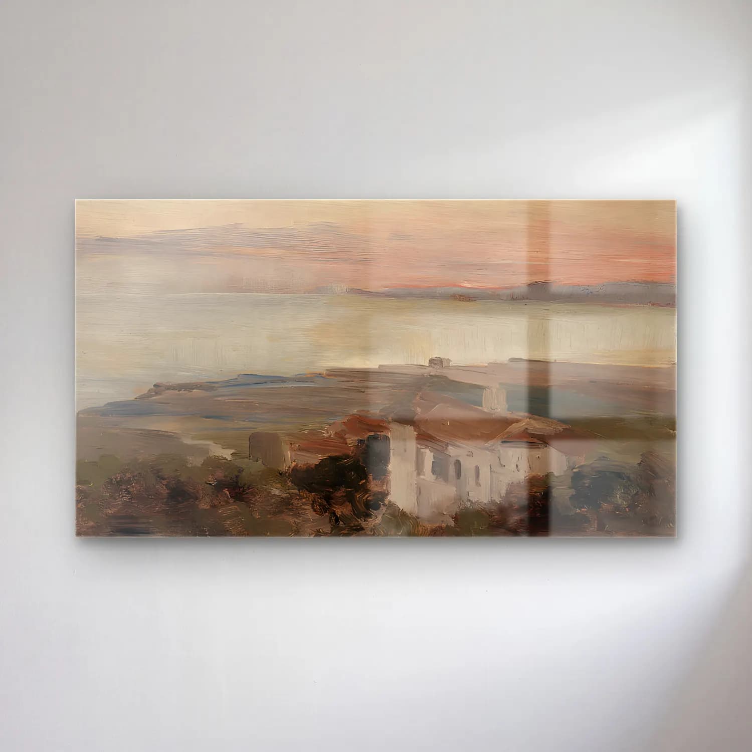 Yağlı Boya Yunan Adası No. 6 cam tablo — Yağlı Boya Yunan Adası No. 6 — yağlı boya yunan adası