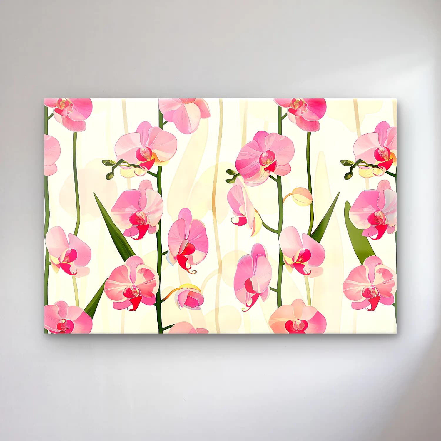 Pastel Orkideler – Pembe Tonlar cam tablo — Pastel Orkideler – Pembe Tonlar — pastel orkideler