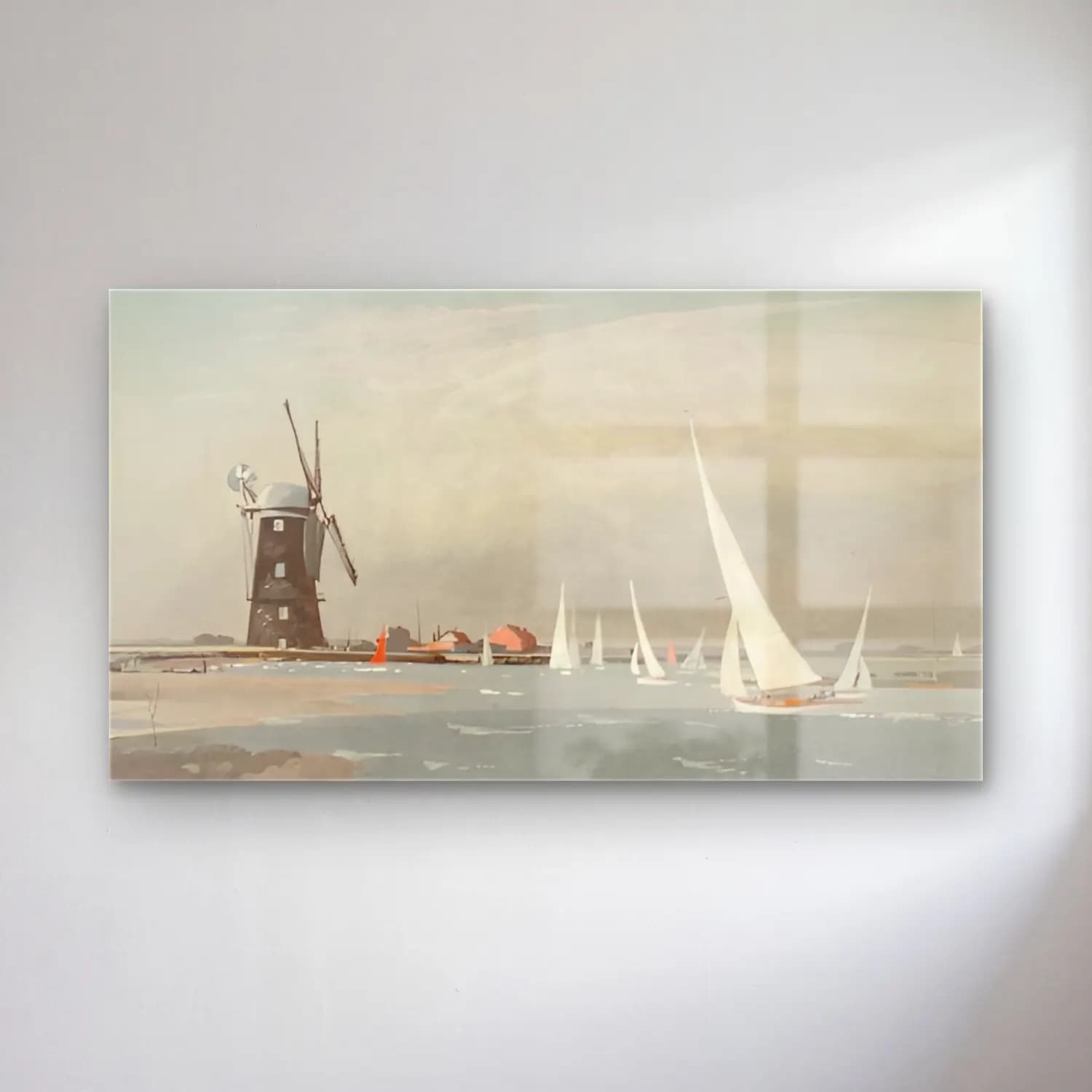 Yağlı Boya Yelkenliler No. 40 cam tablo — Yağlı Boya Yelkenliler No. 40 — yağlı boya yelkenliler