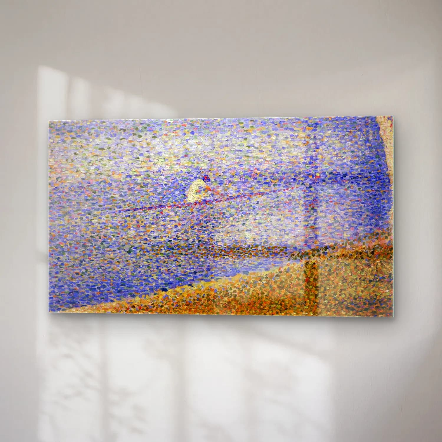 George Seurat – A Sunday Afternoon on the Island of La Grande Jatte cam tablo — sağ açıdan görünüm
