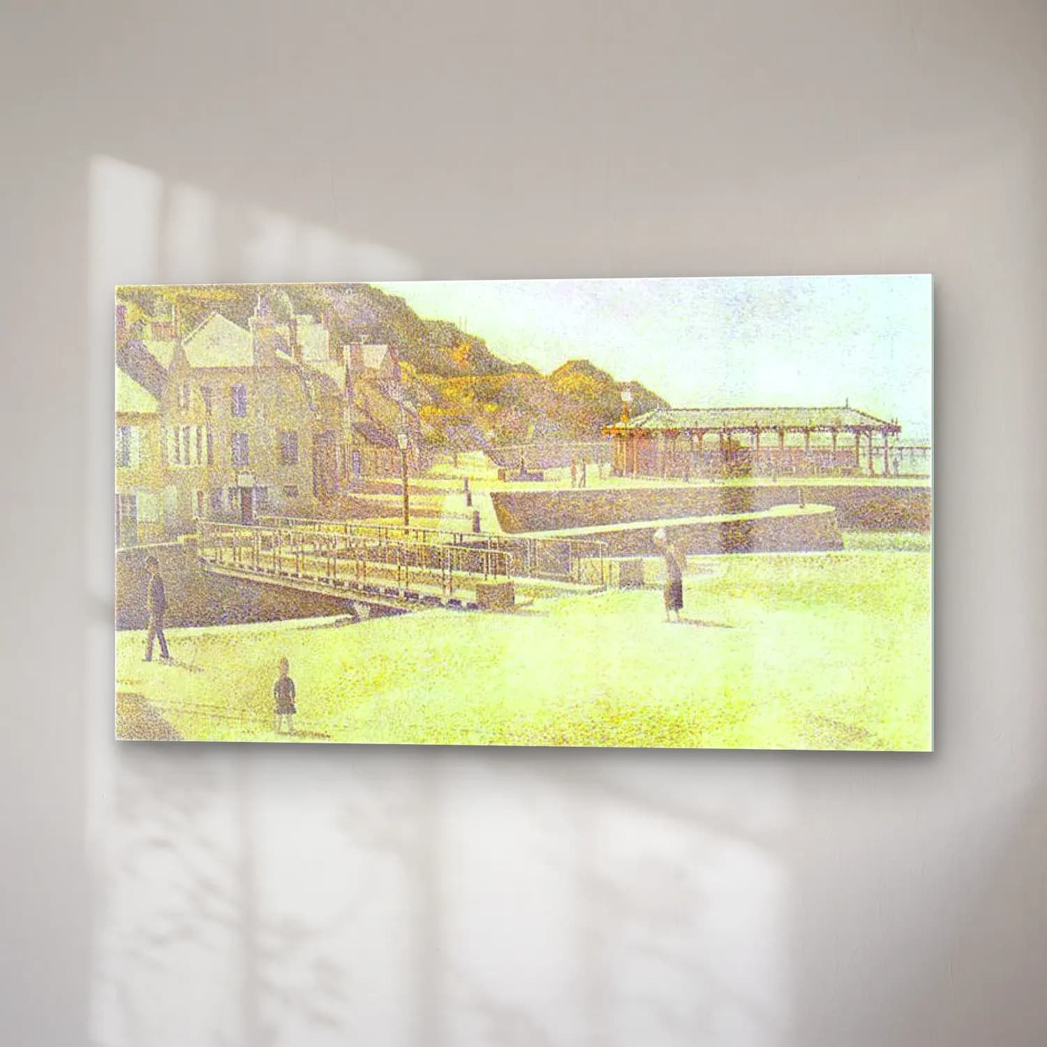 George Seurat – Buyenlarge The Port and The Quay at Bessin cam tablo — sağ açıdan görünüm