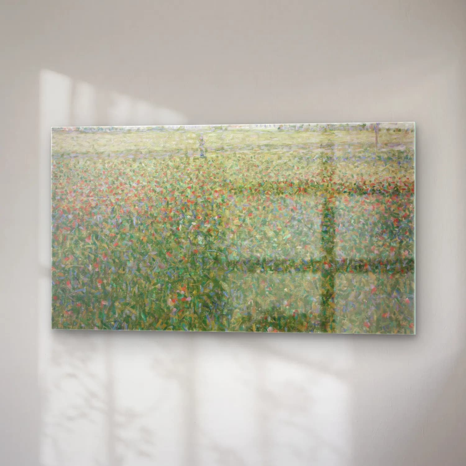 George Seurat – La Luzerne, Saint-Denis cam tablo — sağ açıdan görünüm