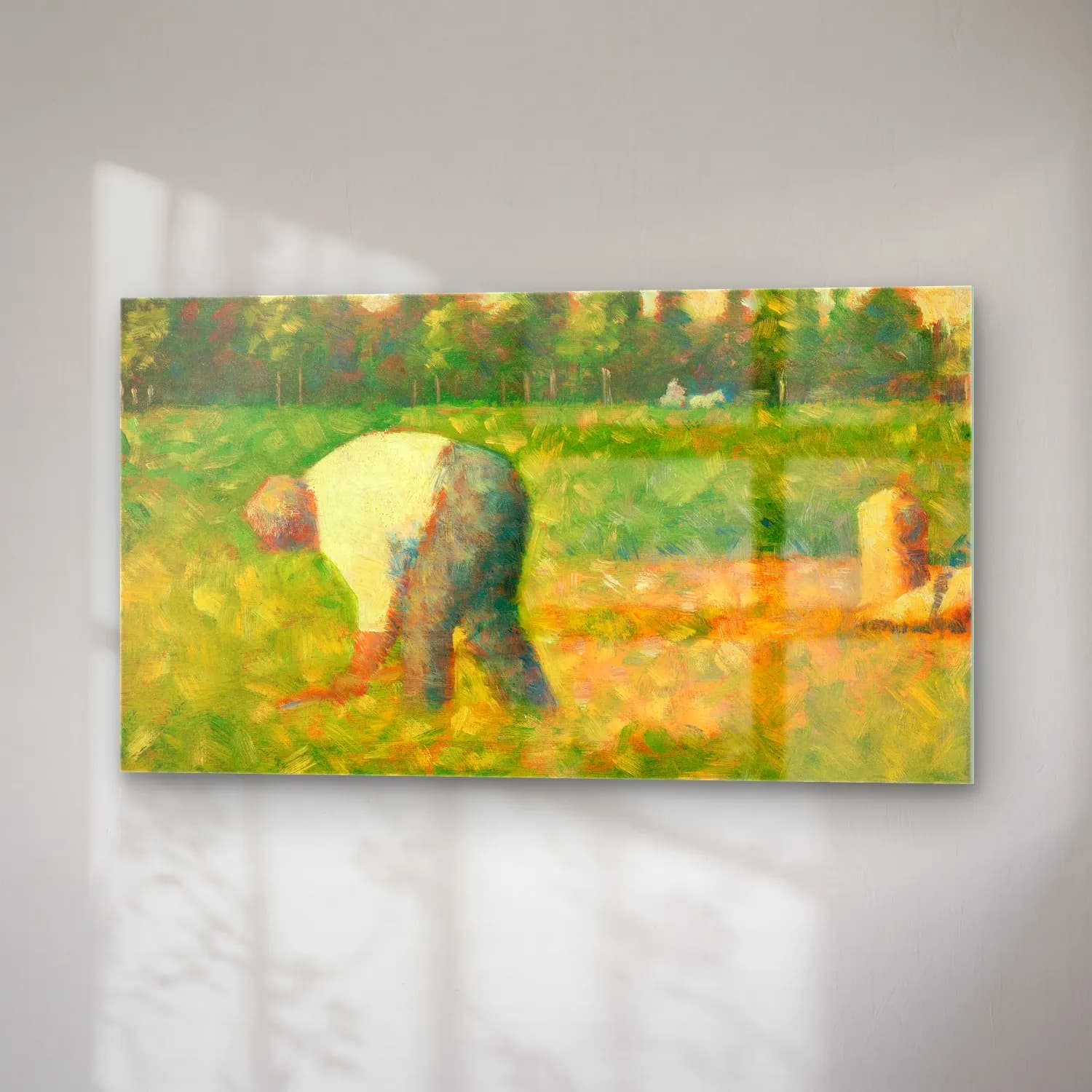 George Seurat – Peasant Laboring cam tablo — sağ açıdan görünüm