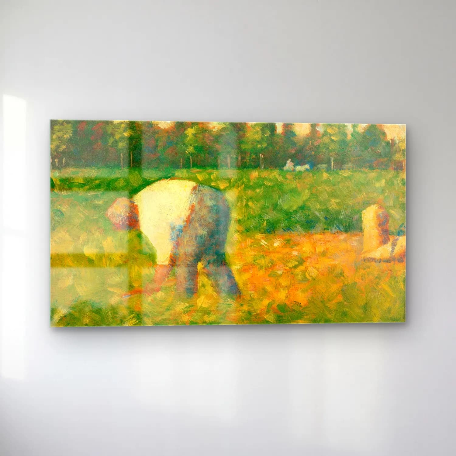 George Seurat – Peasant Laboring cam tablo — sol açıdan görünüm
