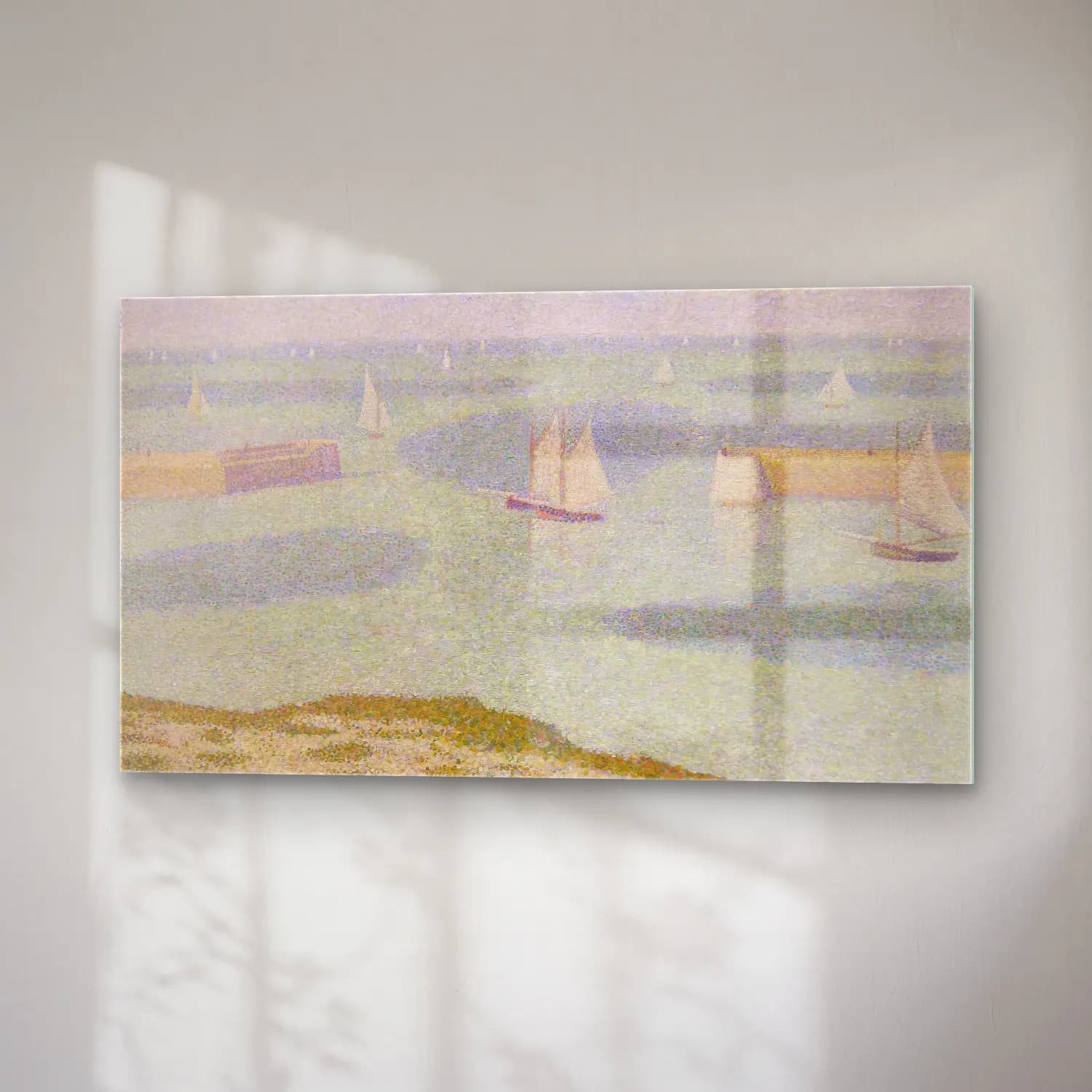 George Seurat – Port-en-Bessin, Entrance to the Harbor cam tablo — sağ açıdan görünüm