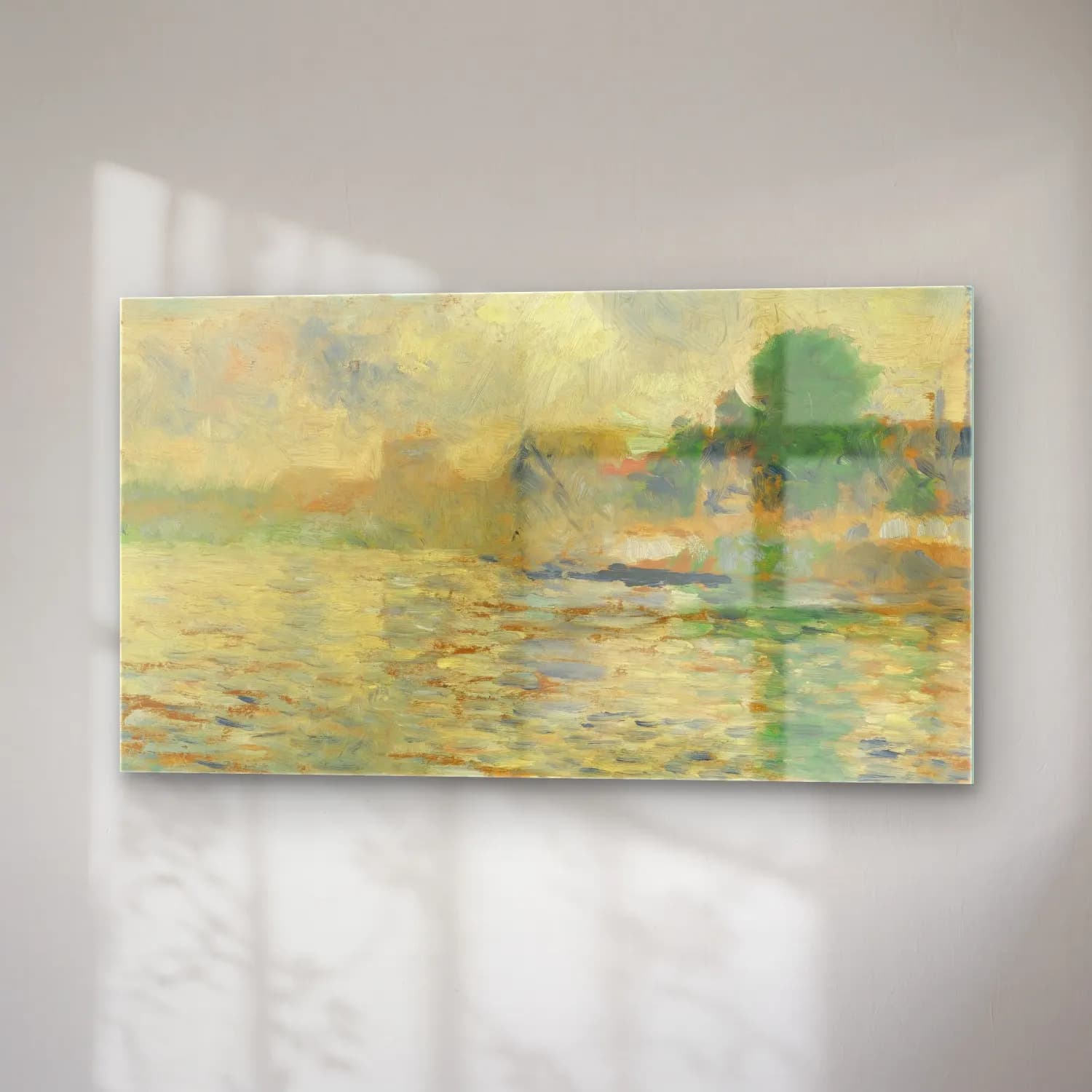George Seurat – The Bank of the Seine cam tablo — sağ açıdan görünüm