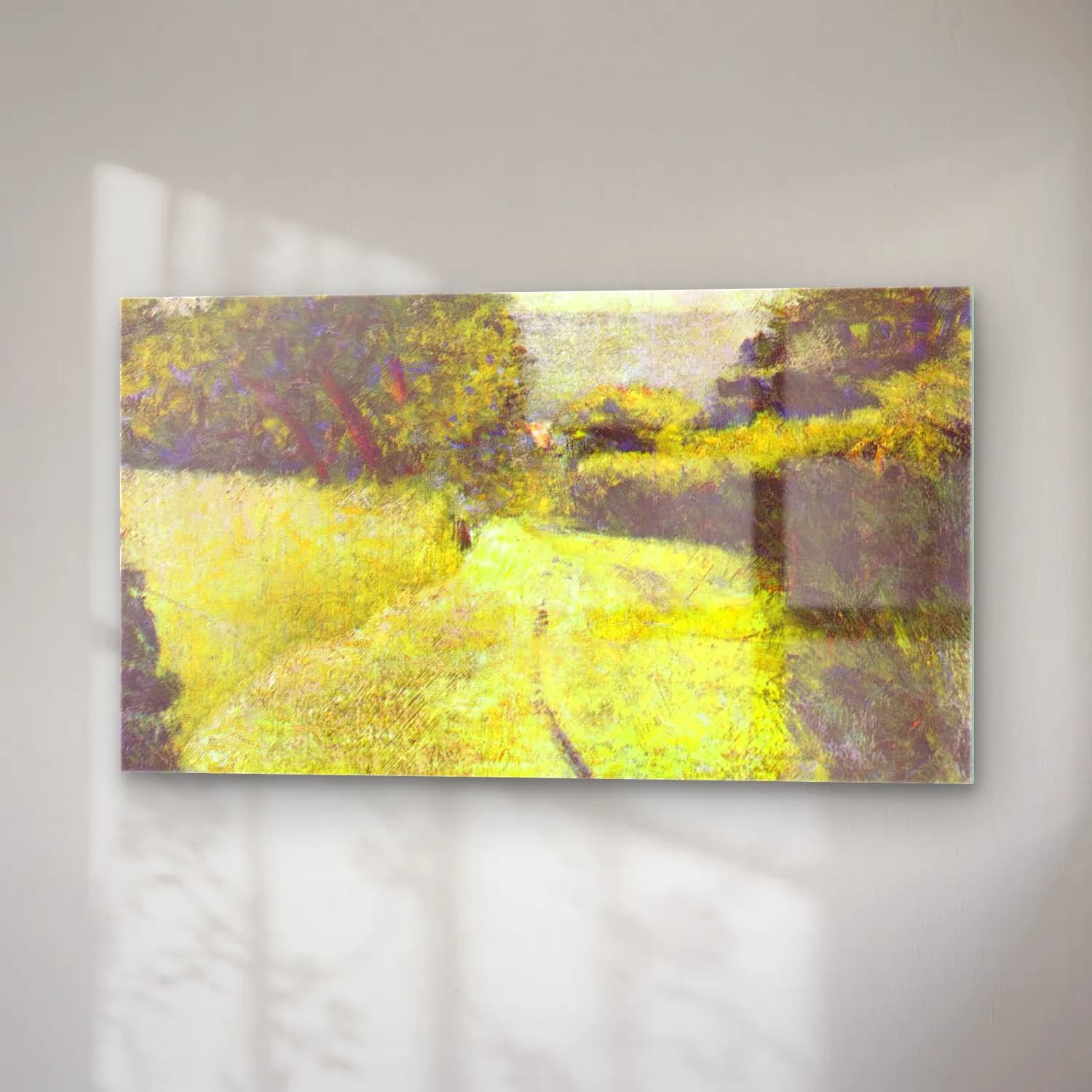 George Seurat – The Hollow Way cam tablo — sağ açıdan görünüm