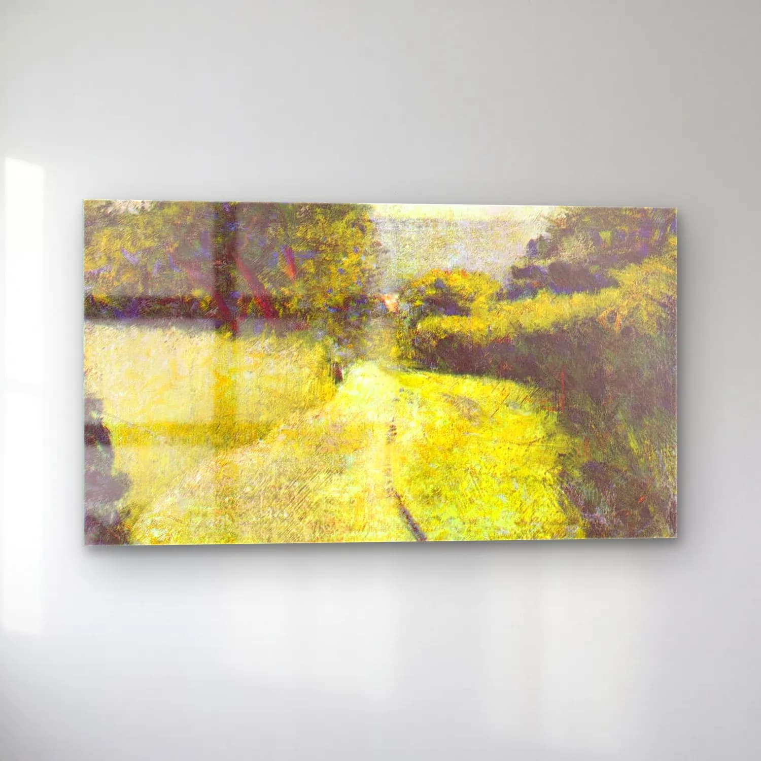 George Seurat – The Hollow Way cam tablo — sol açıdan görünüm