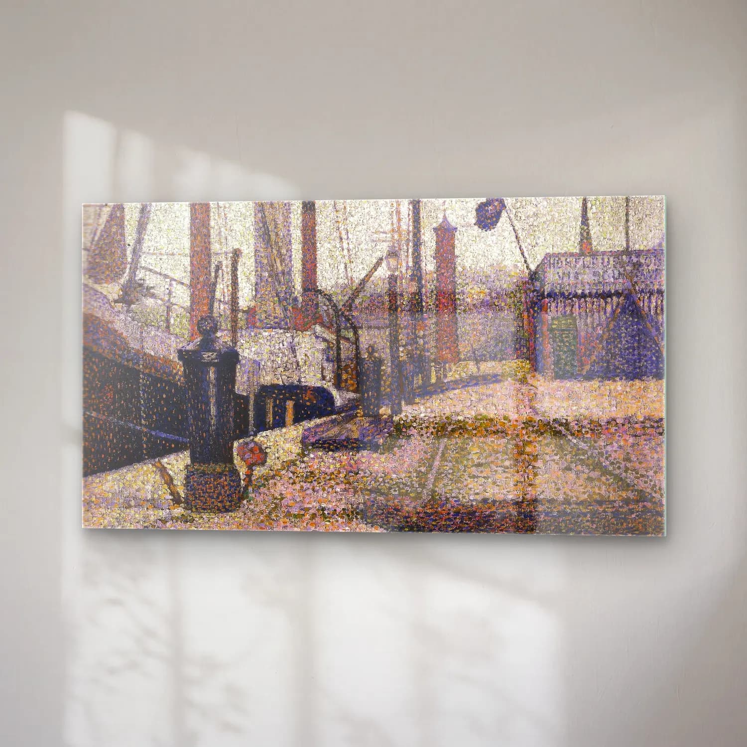 George Seurat – The Maria, Honfleur cam tablo — sağ açıdan görünüm