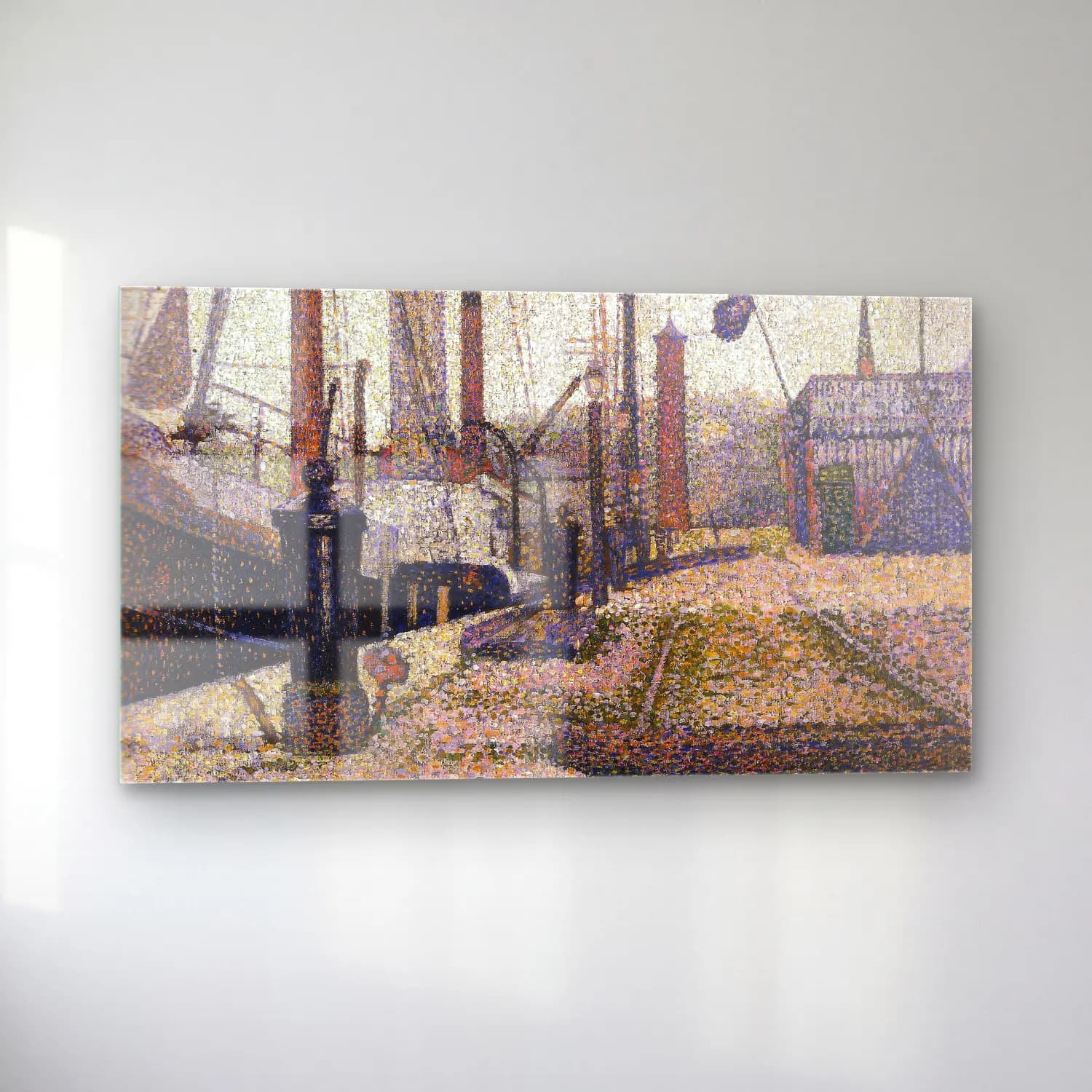 George Seurat – The Maria, Honfleur cam tablo — sol açıdan görünüm