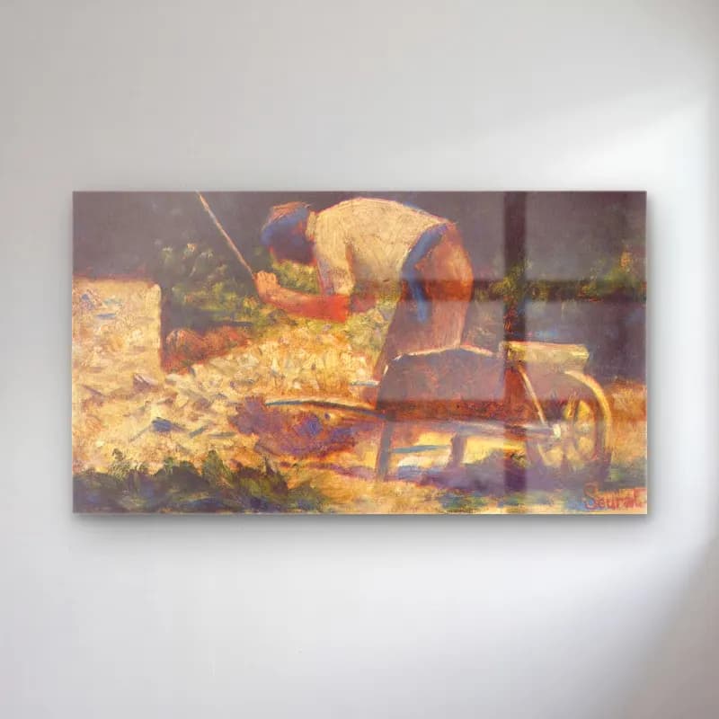 George Seurat – The Stone Breaker cam tablo — George Seurat – The Stone Breaker — empresyonist golf