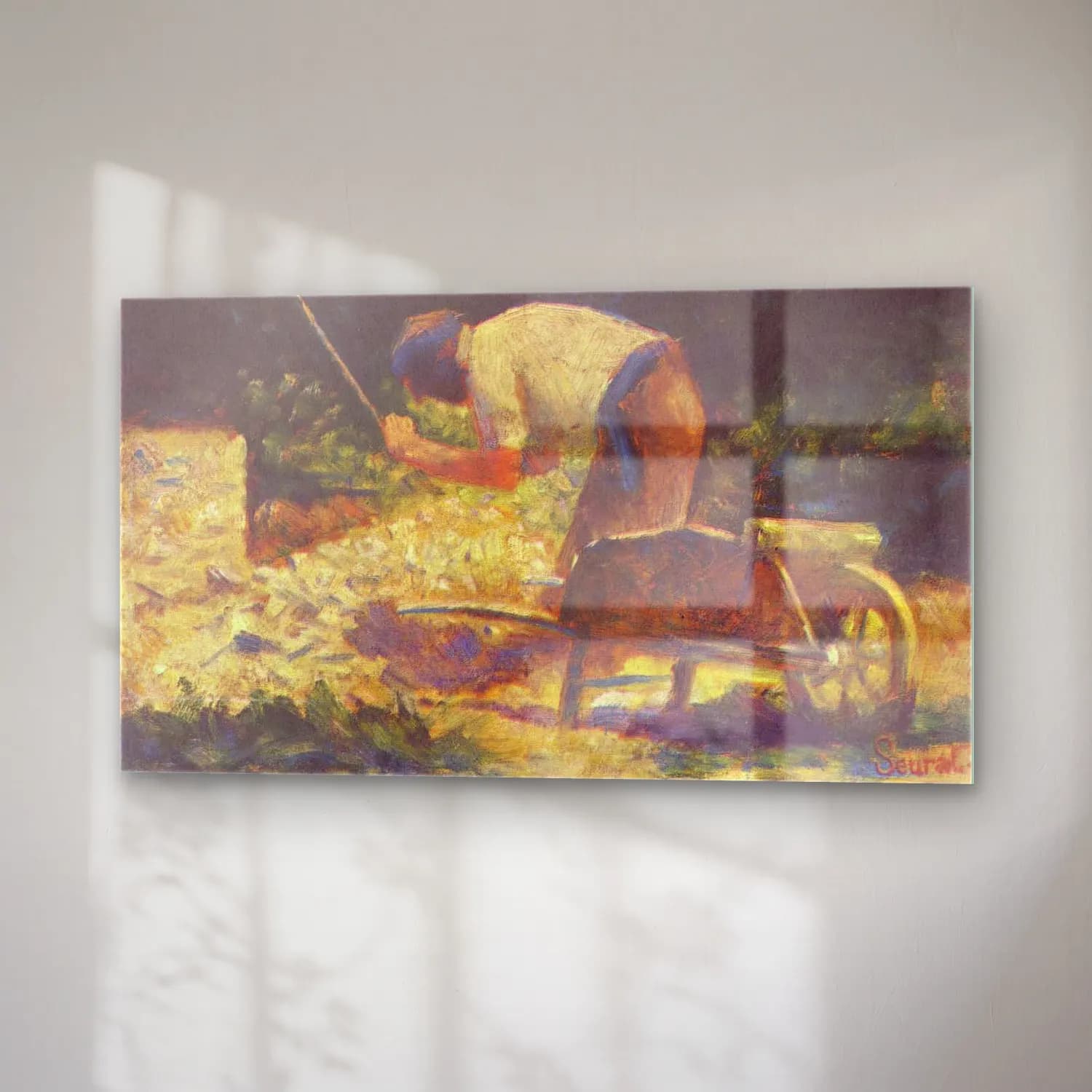 George Seurat – The Stone Breaker cam tablo — sağ açıdan görünüm