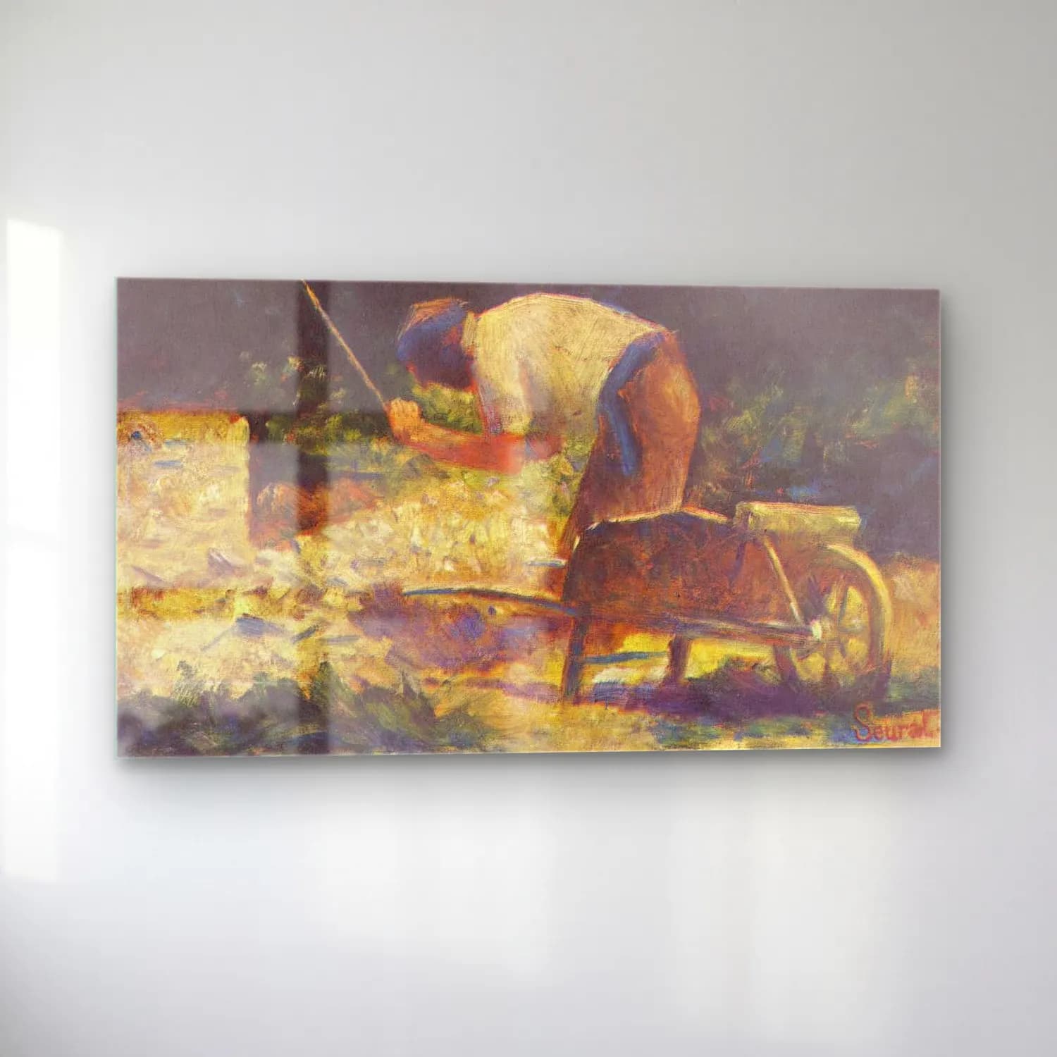George Seurat – The Stone Breaker cam tablo — sol açıdan görünüm