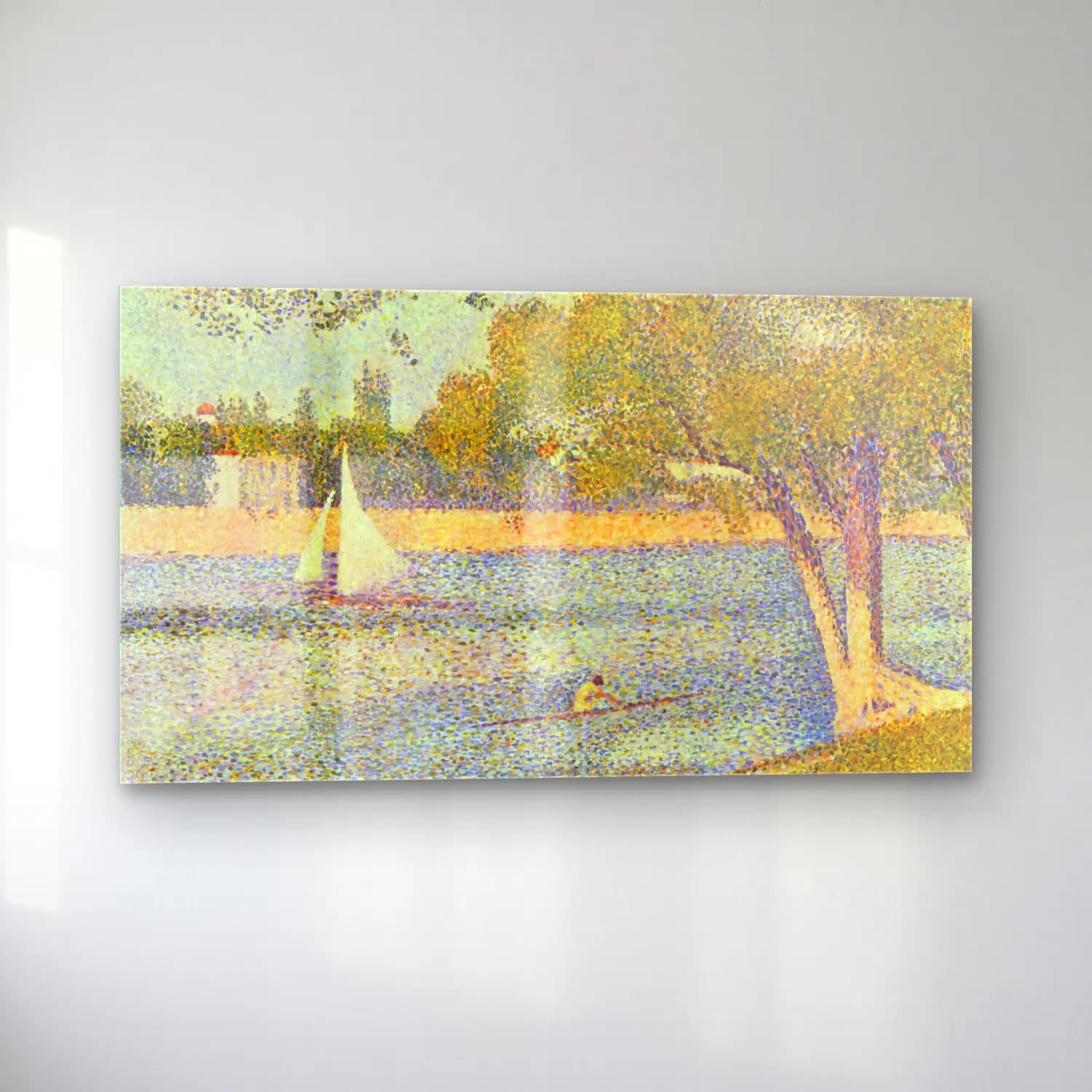 George Seurat – The river Seine at La Grande cam tablo — sol açıdan görünüm