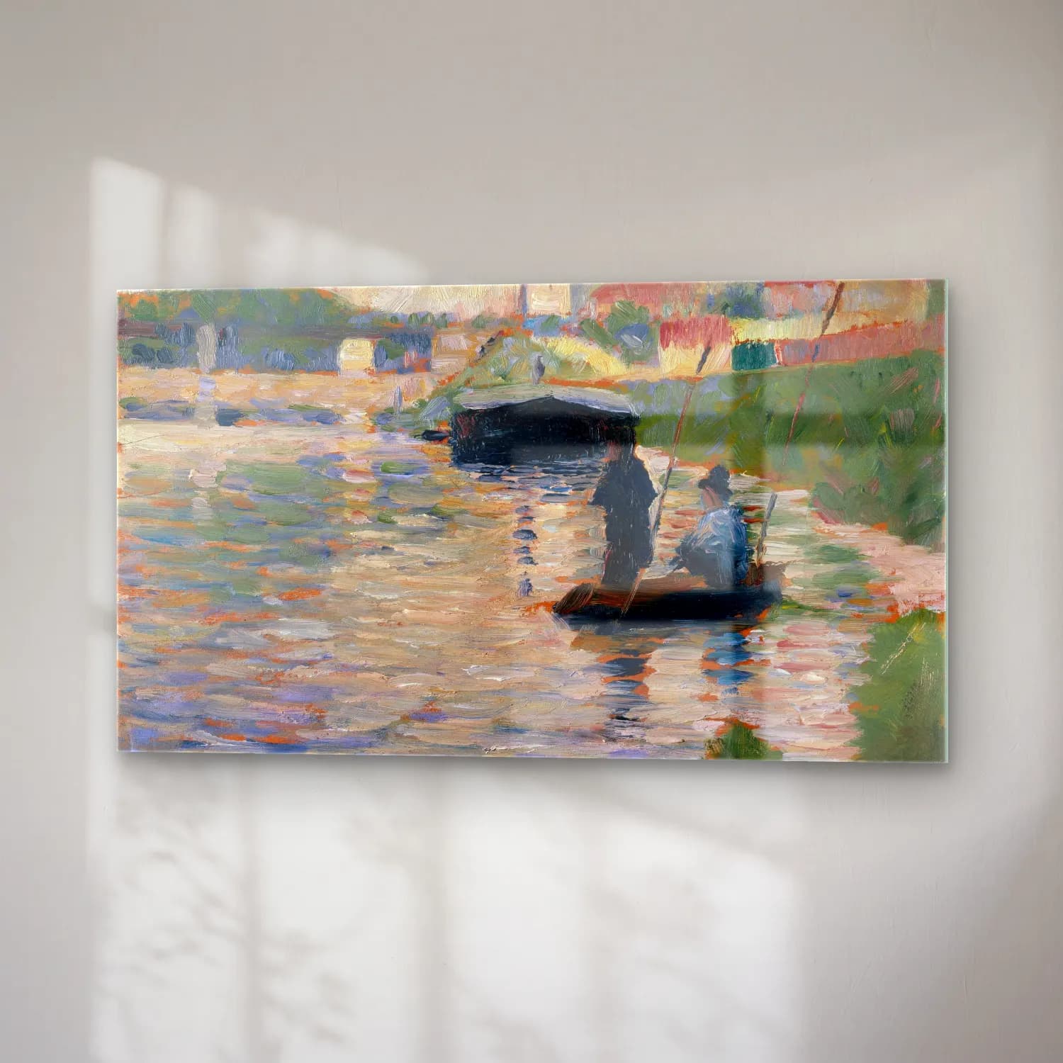 George Seurat – View of the Seine cam tablo — sağ açıdan görünüm