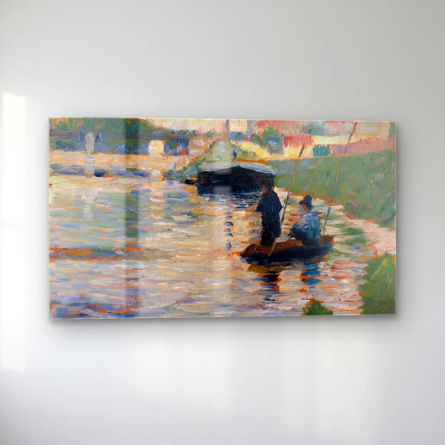 George Seurat – View of the Seine cam tablo — sol açıdan görünüm