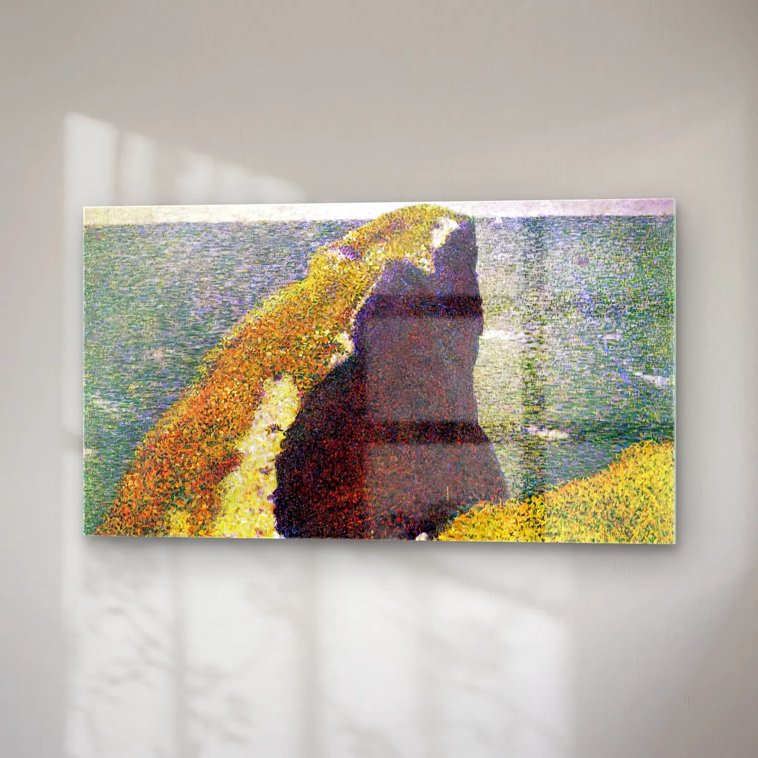 Georges Seurat – Bec du Hoc, Grandcamp cam tablo — sağ açıdan görünüm