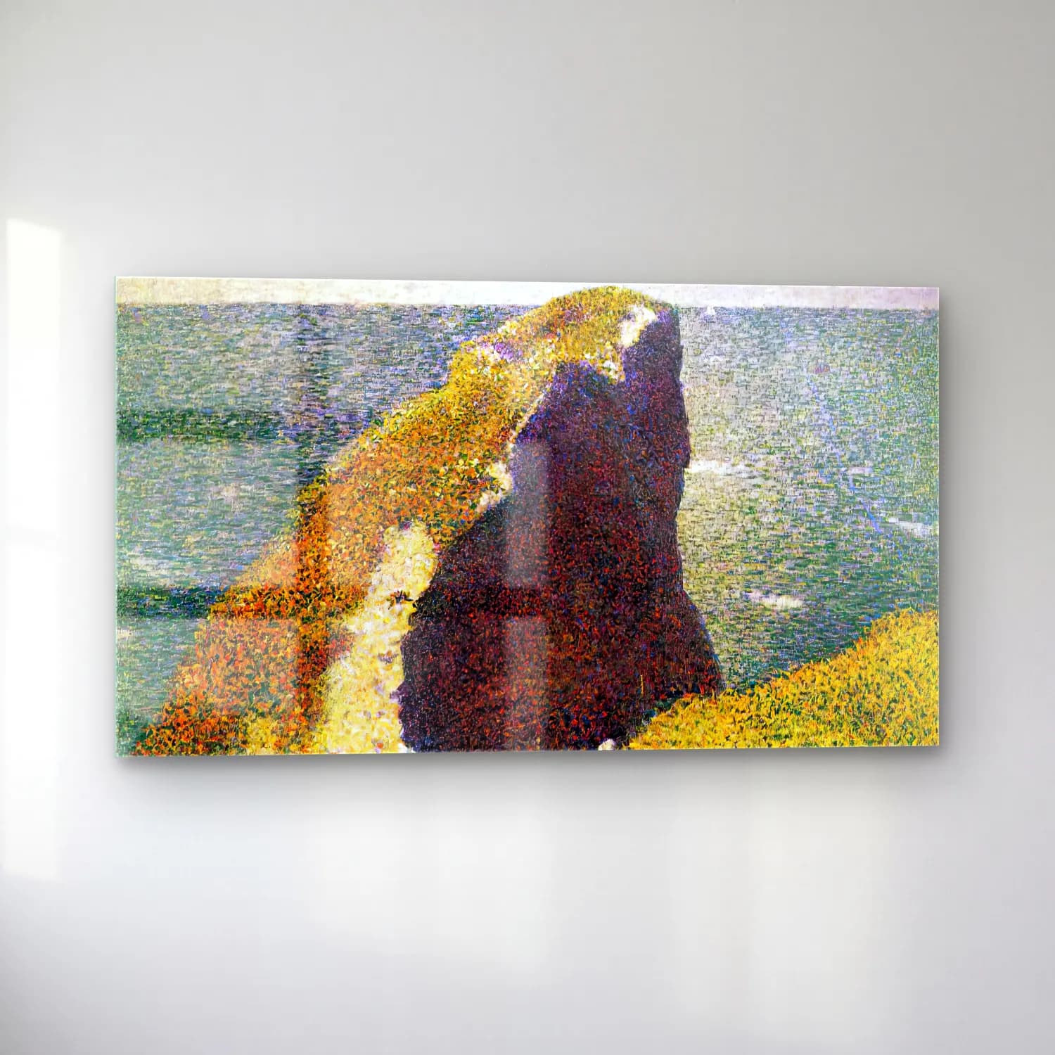 Georges Seurat – Bec du Hoc, Grandcamp cam tablo — sol açıdan görünüm
