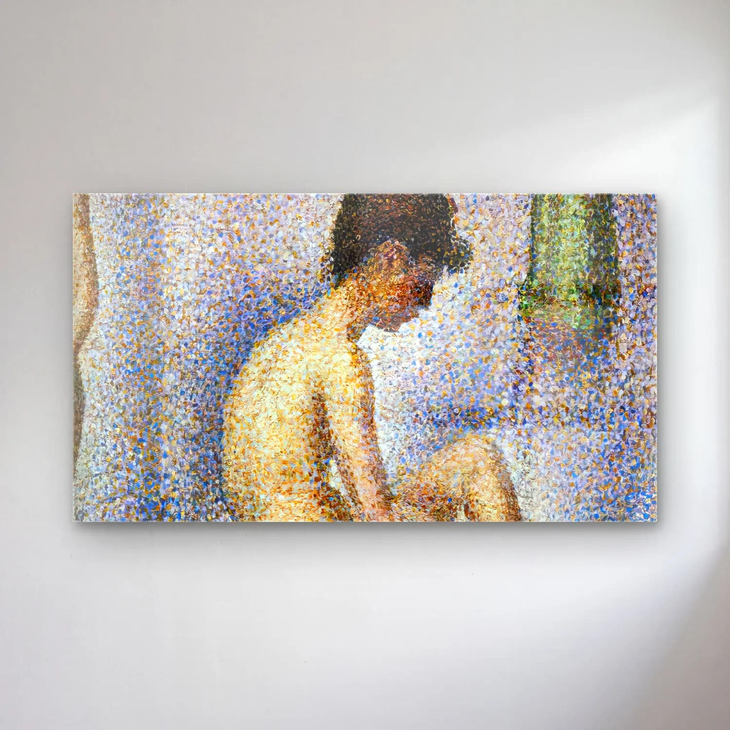 Georges Seurat – Models (detail) cam tablo — Georges Seurat – Models (detail) — empresyonist figür çalışması