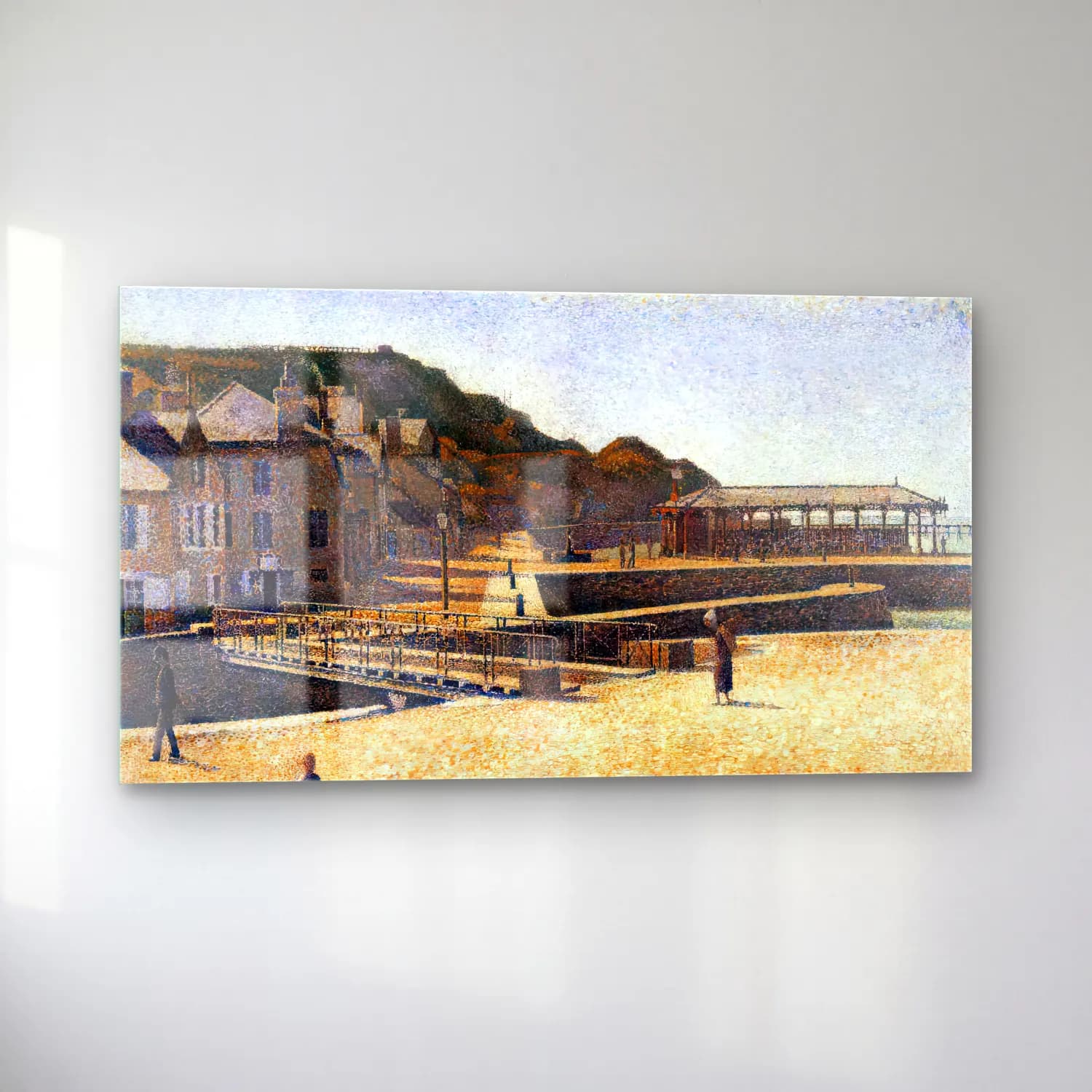 Georges Seurat – Port-en-Bessin cam tablo — sol açıdan görünüm