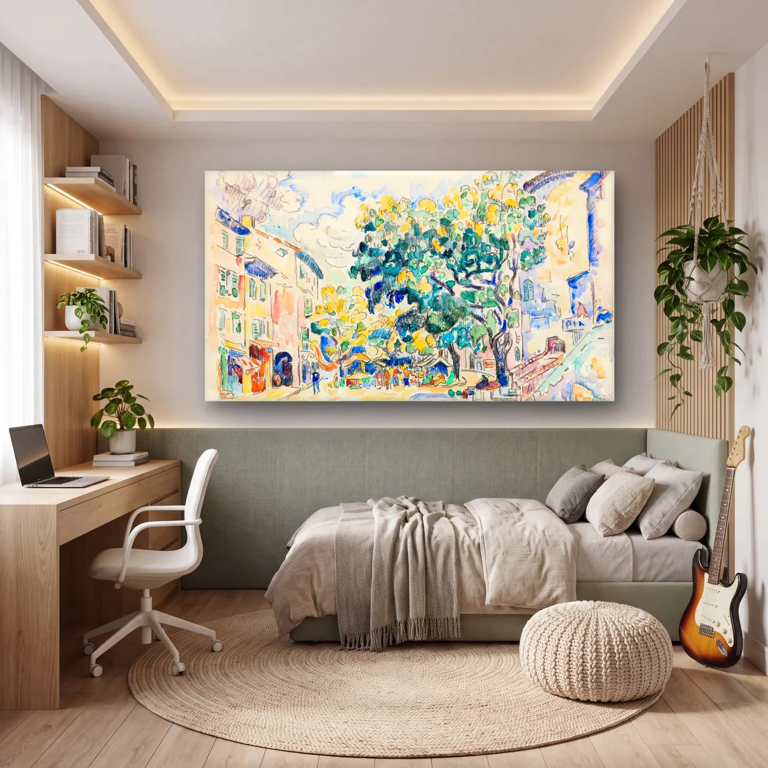 Paul Signac – Antibes cam tablo — genç odasında