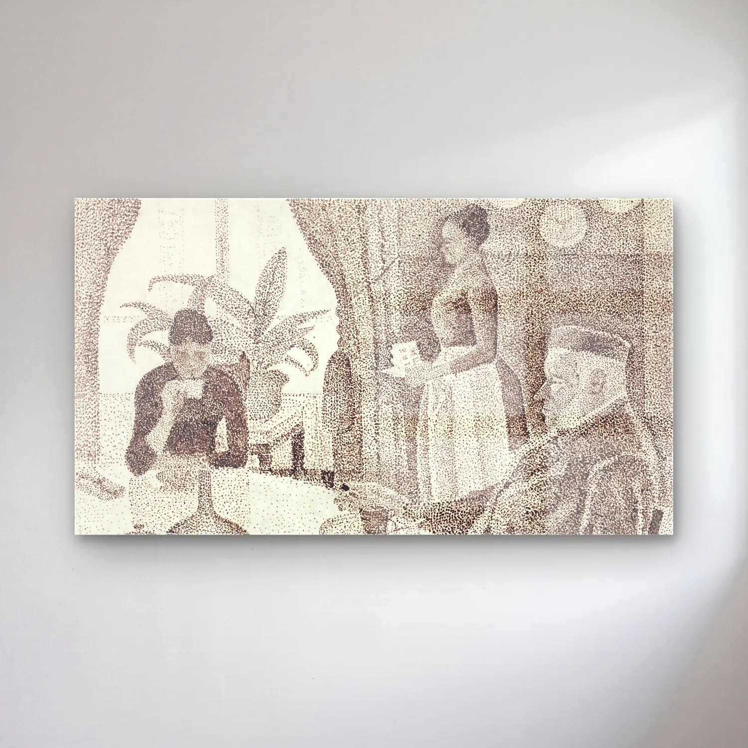 Paul Signac – Breakfast cam tablo — Paul Signac – Breakfast — vintage kitap okuyan kadın