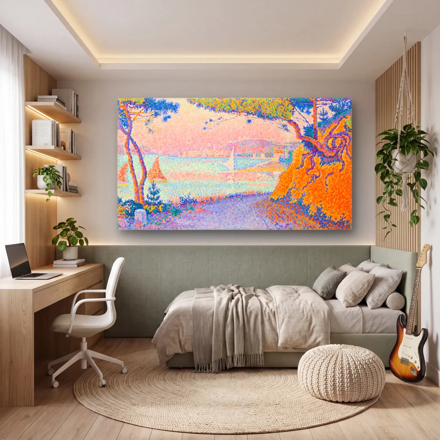 Paul Signac – Golfe Juan cam tablo — genç odasında